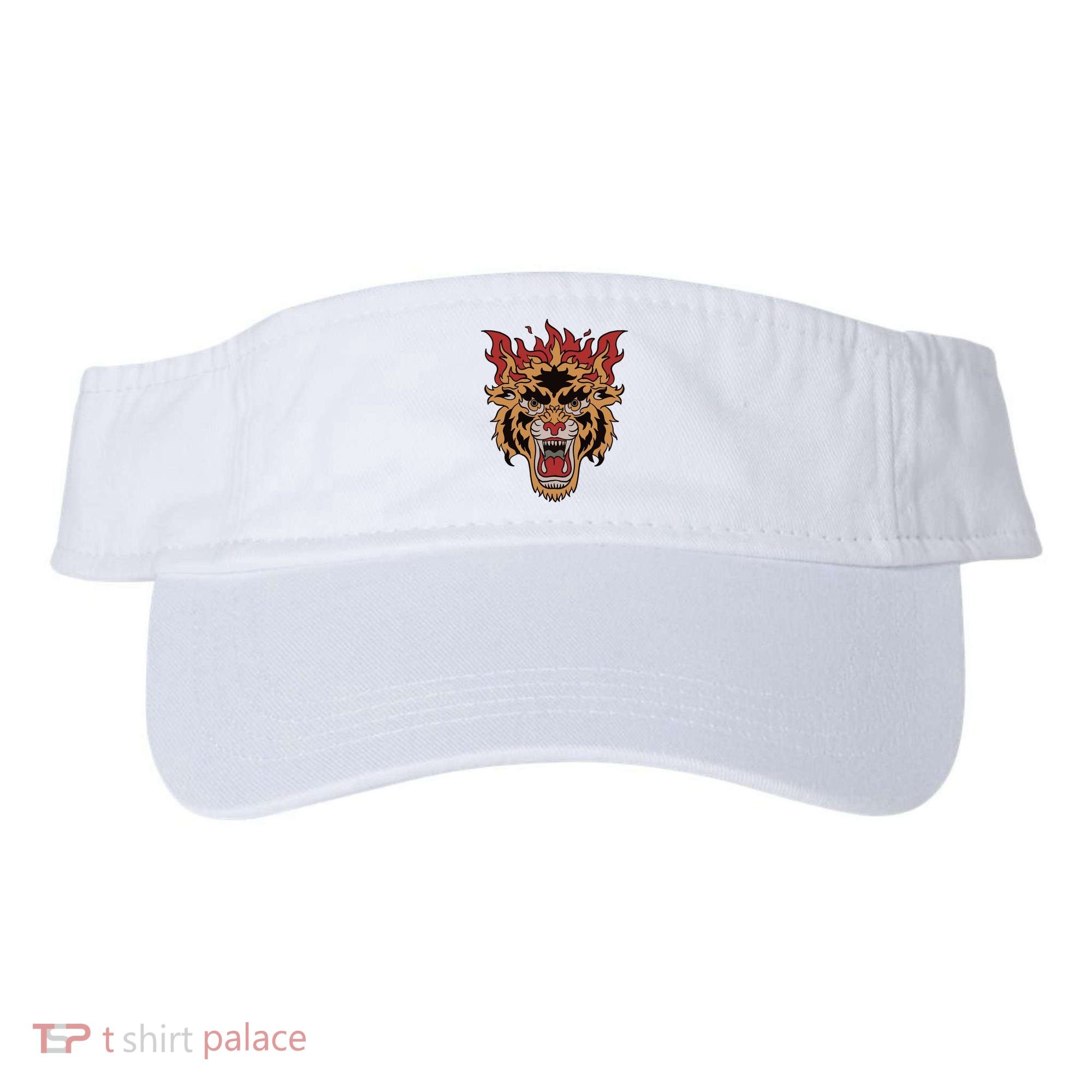 Tiger Flames Visor
