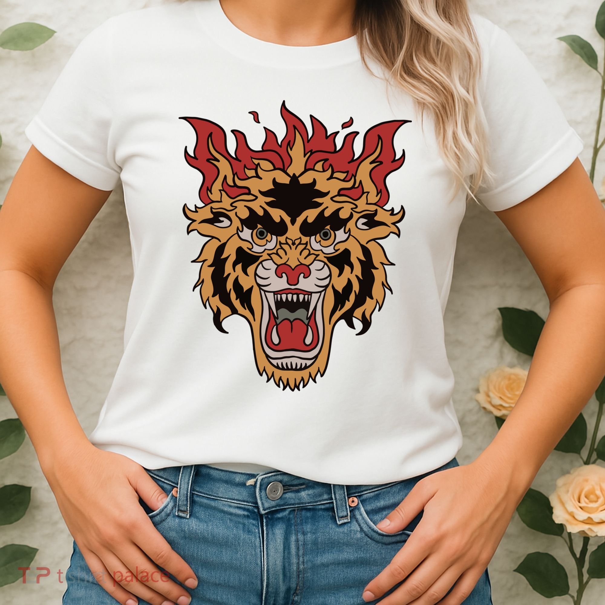 Tiger Flames Women's T-Shirt