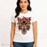 Tiger Flames Women's T-Shirt thumb 4