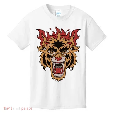Tiger Flames Kids T-Shirt