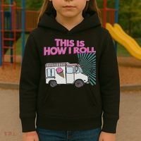 This Is How I Roll Funny Casual Ice Cream Truck Gift Kids Hoodie thumb 3