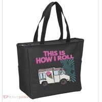 This Is How I Roll Funny Casual Ice Cream Truck Gift Tote Bag thumb 2