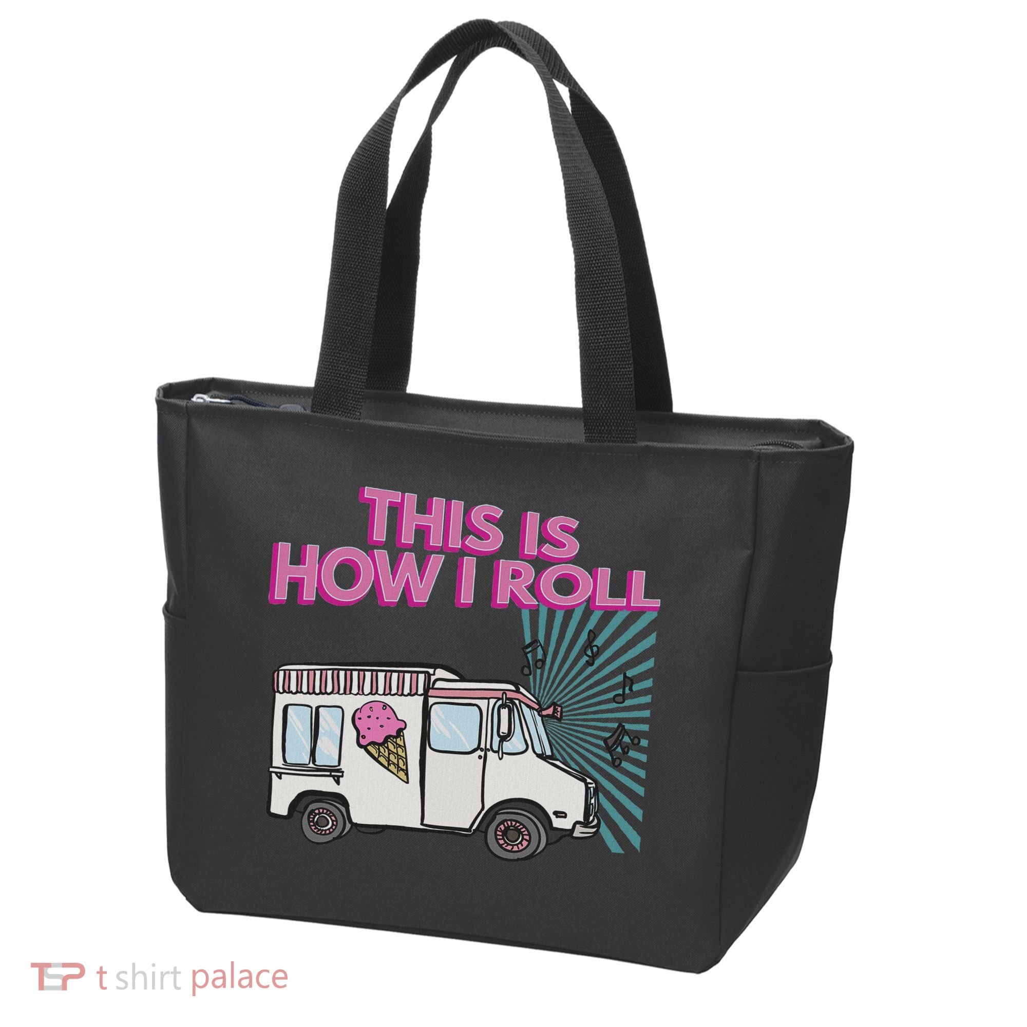 This Is How I Roll Funny Casual Ice Cream Truck Gift Tote Bag