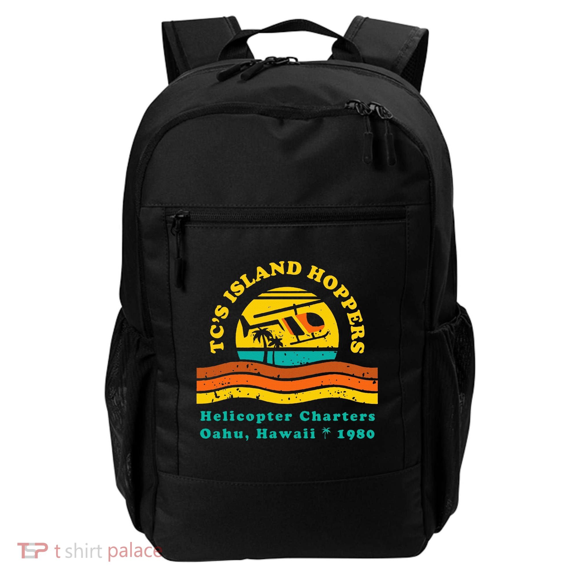TcS Island Hoppers Helicopter Charters Hawaii Since 1980 Backpack