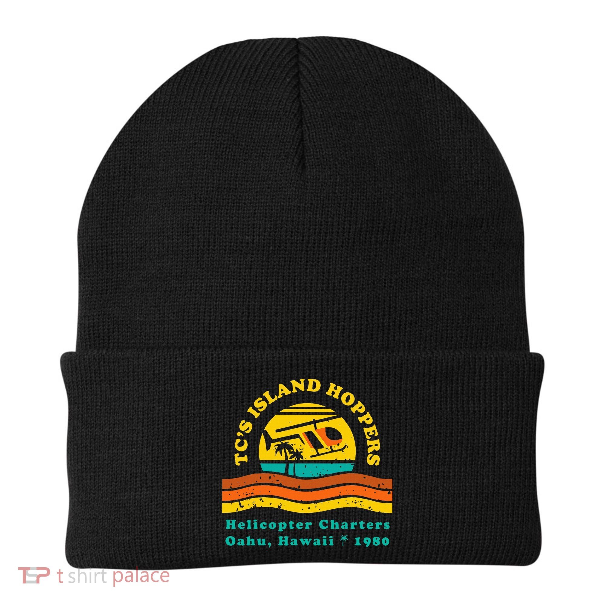 TcS Island Hoppers Helicopter Charters Hawaii Since 1980 Beanie