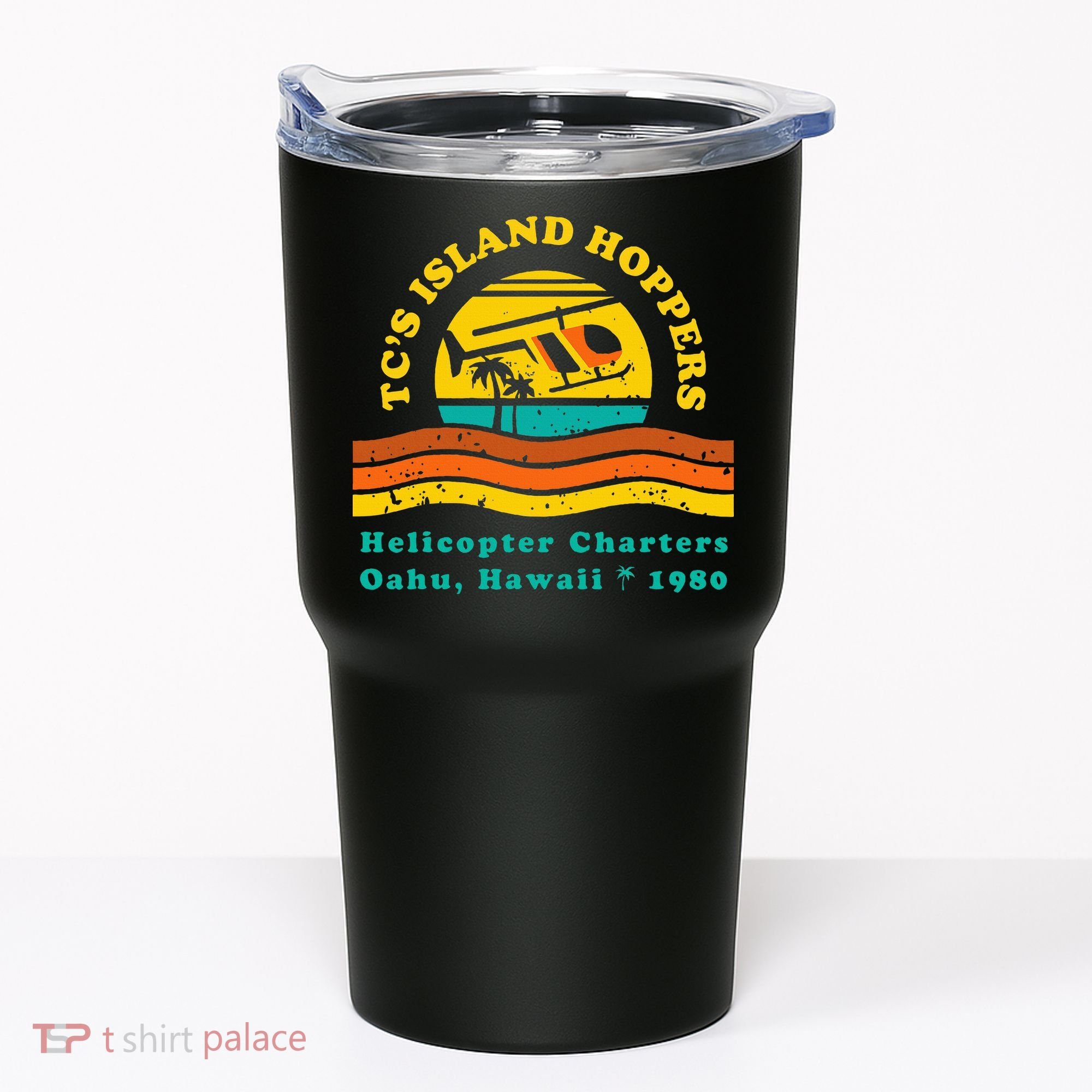 TcS Island Hoppers Helicopter Charters Hawaii Since 1980 Tumbler
