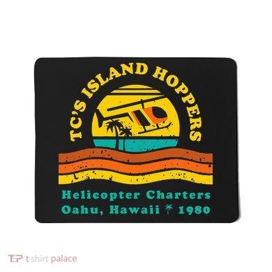 TcS Island Hoppers Helicopter Charters Hawaii Since 1980 Mousepad