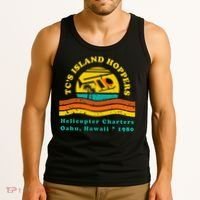 TcS Island Hoppers Helicopter Charters Hawaii Since 1980 Tank Top thumb 3