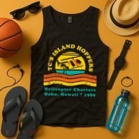 TcS Island Hoppers Helicopter Charters Hawaii Since 1980 Tank Top thumb 4