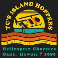 TcS Island Hoppers Helicopter Charters Hawaii Since 1980 Golf Towel thumb 3