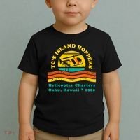 TcS Island Hoppers Helicopter Charters Hawaii Since 1980 Toddler T-Shirt thumb 2