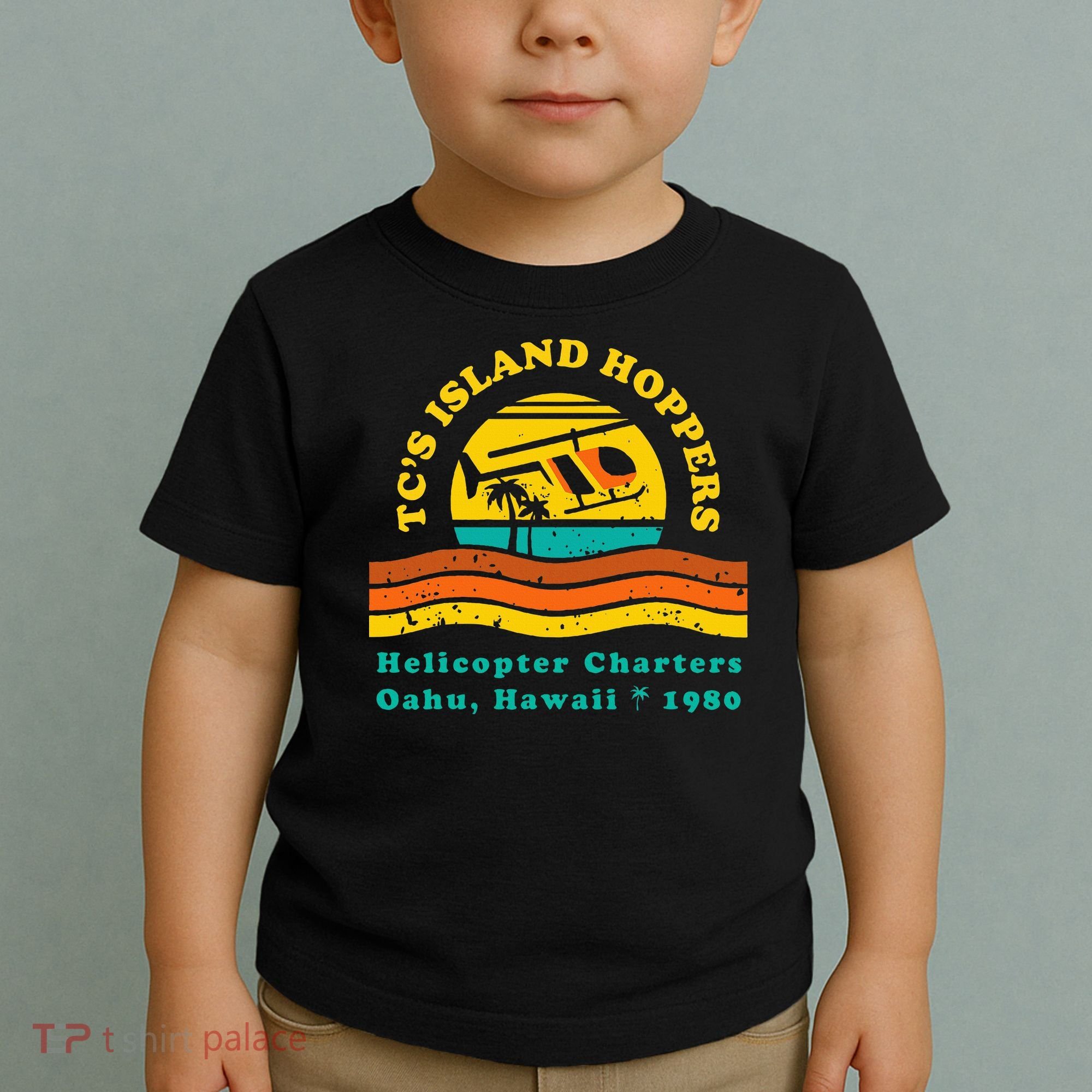 TcS Island Hoppers Helicopter Charters Hawaii Since 1980 Toddler T-Shirt