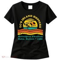 TcS Island Hoppers Helicopter Charters Hawaii Since 1980 Women's T-Shirt thumb 0