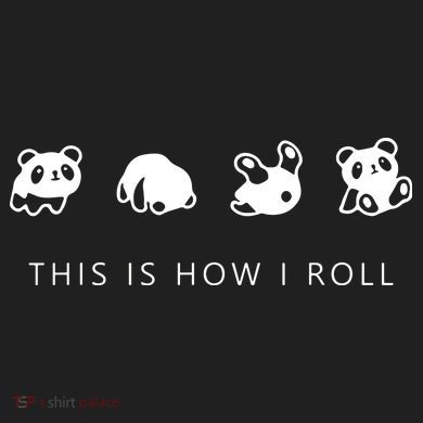 This Is How I Roll Panda Comfort Colors Boxy T-Shirt