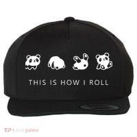 This Is How I Roll Panda Wool Snapback Cap thumb 0