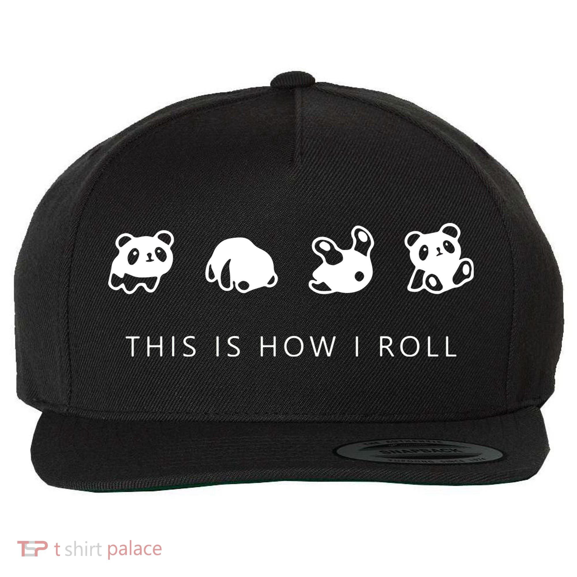 This Is How I Roll Panda Wool Snapback Cap