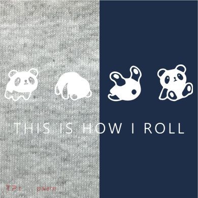 This Is How I Roll Panda Kids Colorblock Raglan Jersey
