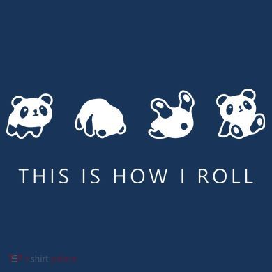 This Is How I Roll Panda Tall Long Sleeve Shirt