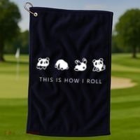 This Is How I Roll Panda Golf Towel thumb 1