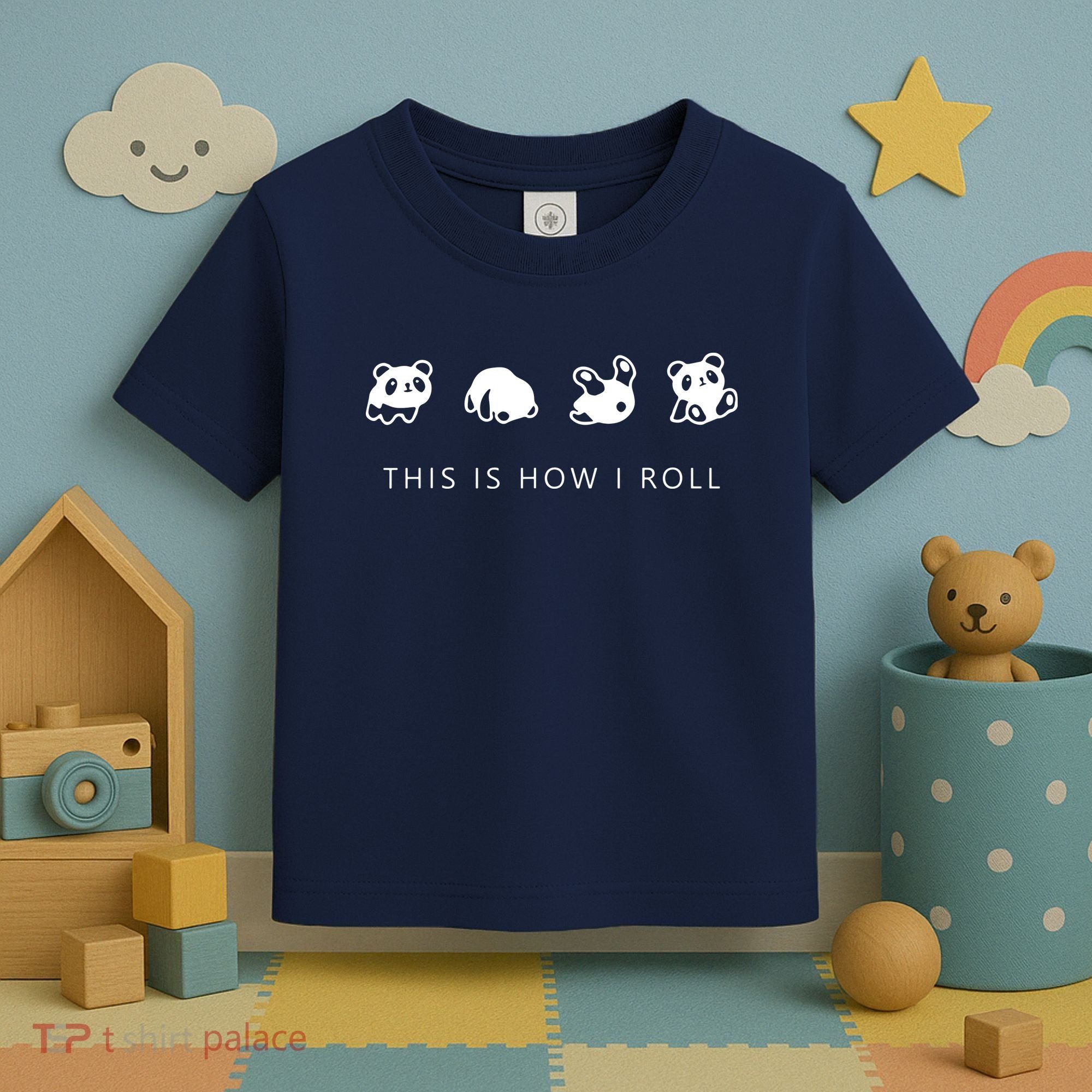 This Is How I Roll Panda Toddler T-Shirt