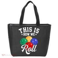 THIS IS HOW WE ROLL BOCCE BALL Tote Bag thumb 0