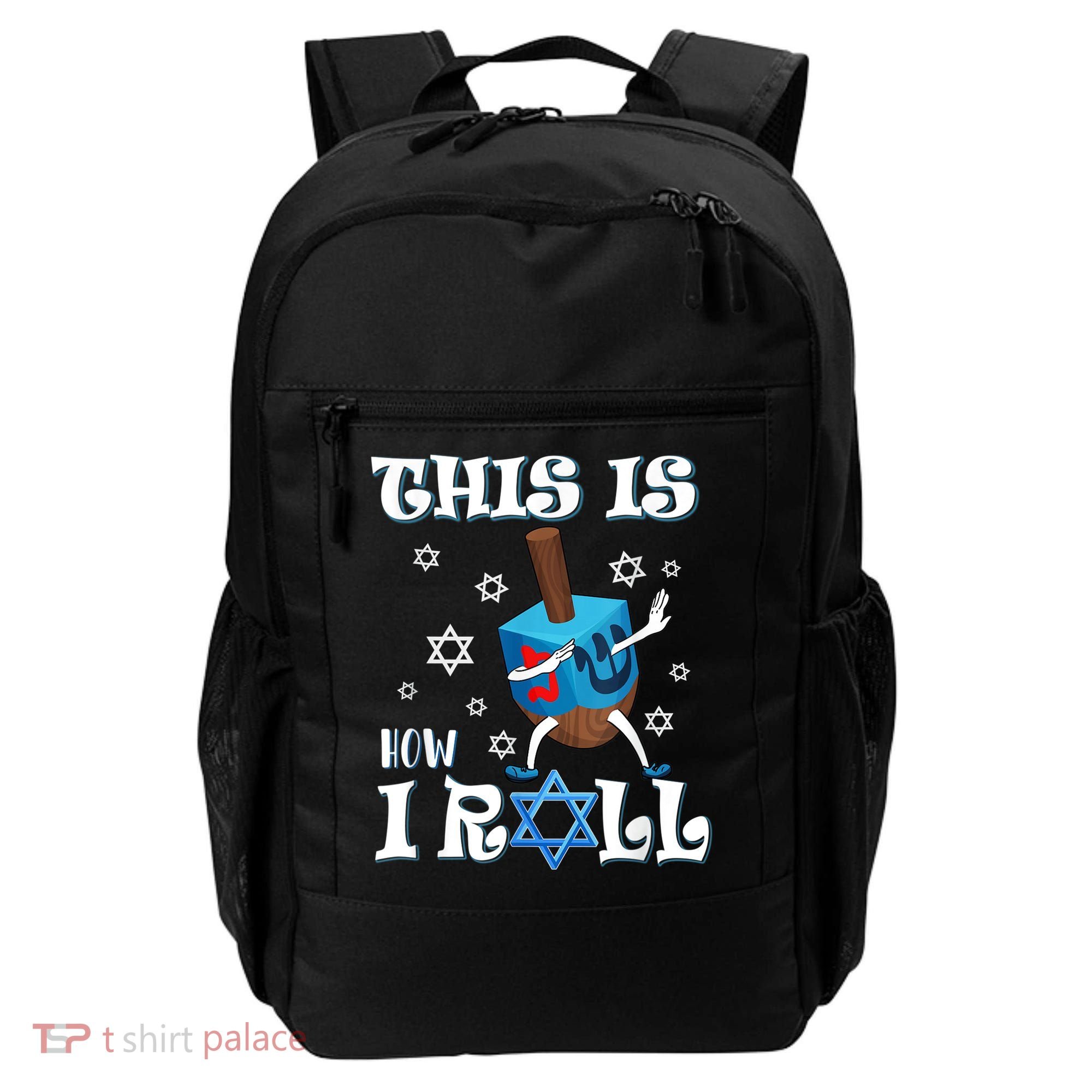 This Is How I Roll Hanukkah Chanukkah Dreidel Jewish Backpack
