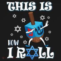 This Is How I Roll Hanukkah Chanukkah Dreidel Jewish Ornament thumb 1