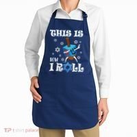This Is How I Roll Hanukkah Chanukkah Dreidel Jewish Apron thumb 2