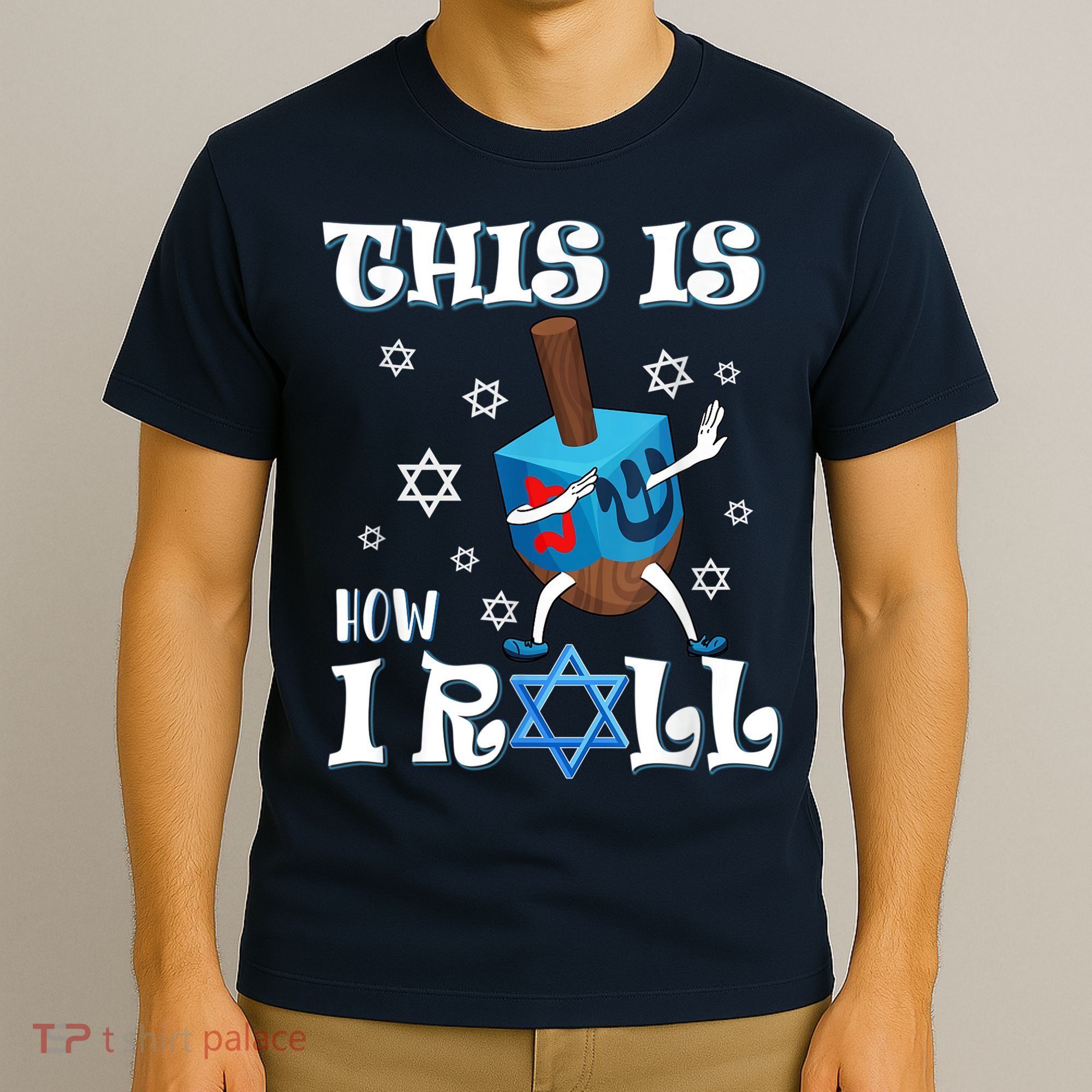 This Is How I Roll Hanukkah Chanukkah Dreidel Jewish T-Shirt