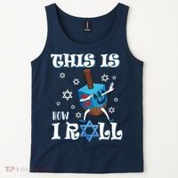 This Is How I Roll Hanukkah Chanukkah Dreidel Jewish Tank Top thumb 2