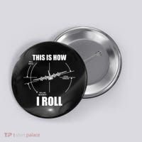 This Is How I Roll Fgift15 Eagle Airplane Pilot Flying F15 Gift Button thumb 0