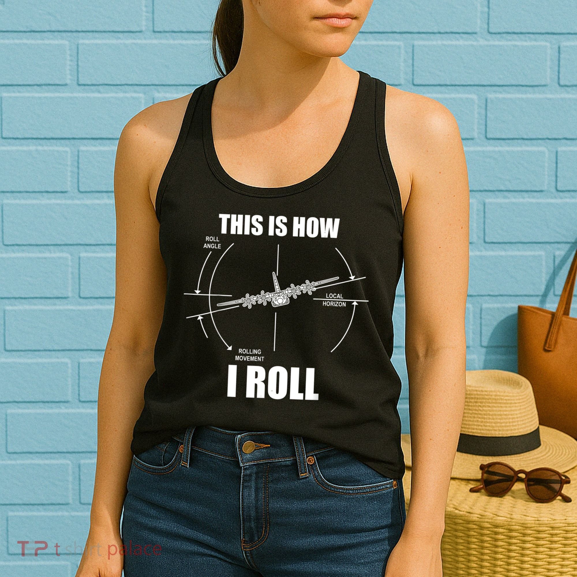 This Is How I Roll Fgift15 Eagle Airplane Pilot Flying F15 Gift Women's Tank Top