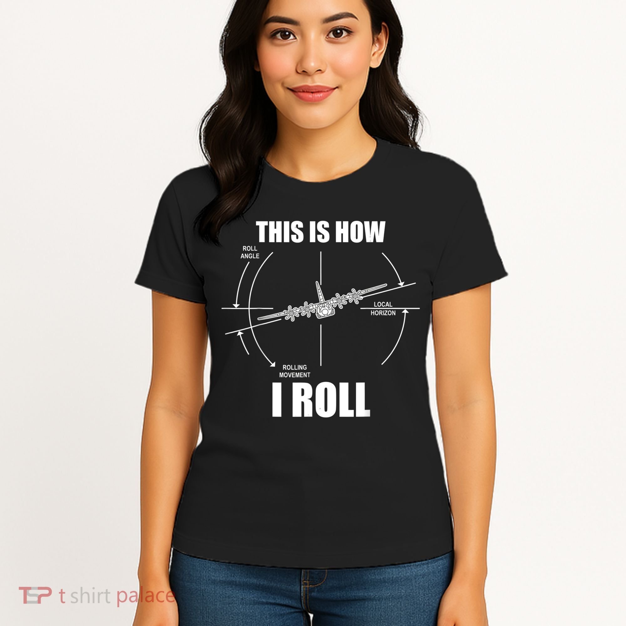 This Is How I Roll Fgift15 Eagle Airplane Pilot Flying F15 Gift Women's T-Shirt