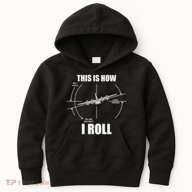 This Is How I Roll Fgift15 Eagle Airplane Pilot Flying F15 Gift Kids Hoodie