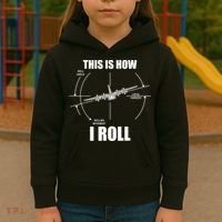 This Is How I Roll Fgift15 Eagle Airplane Pilot Flying F15 Gift Kids Hoodie thumb 3