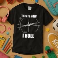 This Is How I Roll Fgift15 Eagle Airplane Pilot Flying F15 Gift Kids T-Shirt thumb 3