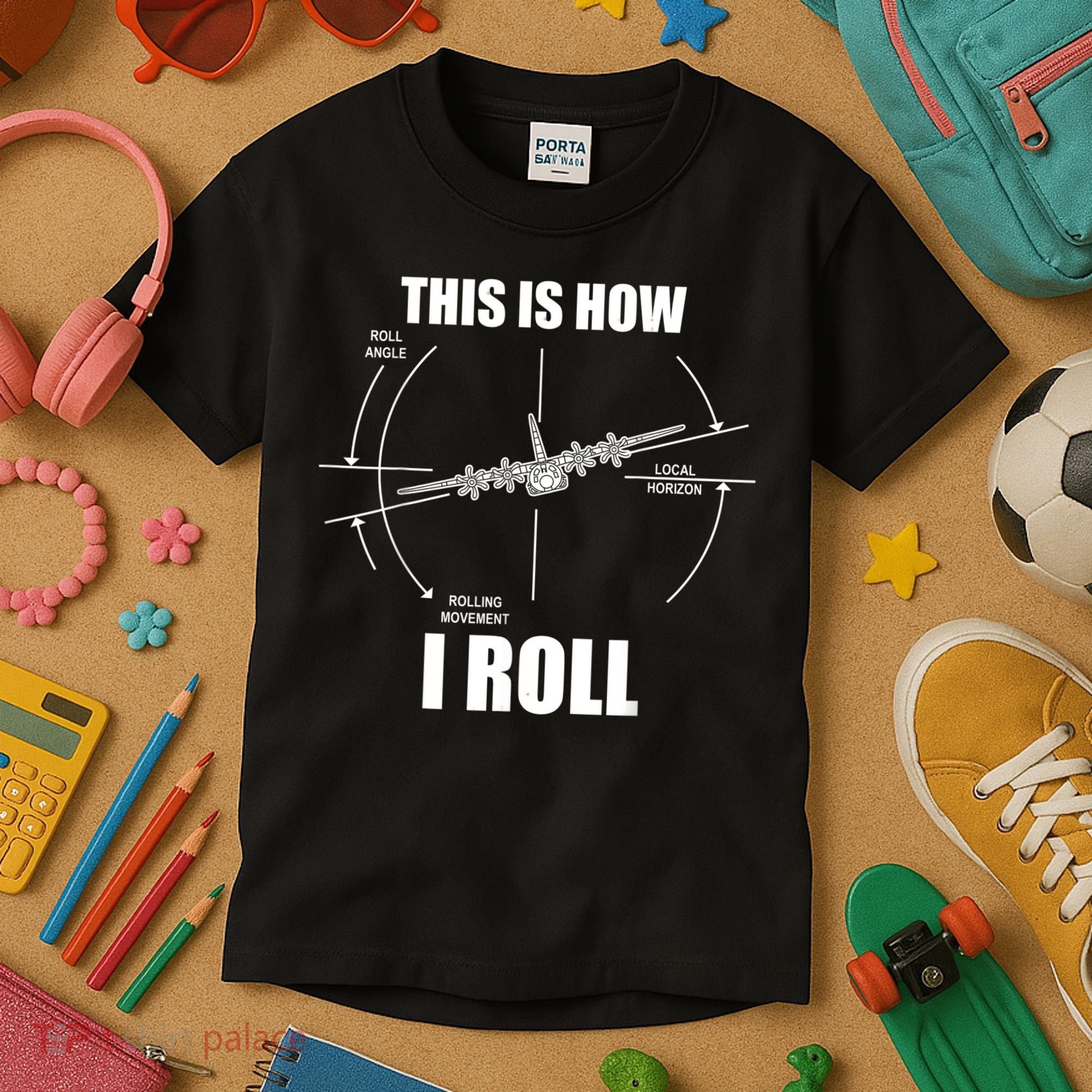 This Is How I Roll Fgift15 Eagle Airplane Pilot Flying F15 Gift Kids T-Shirt