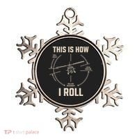 This Is How I Roll Funny Helicopter Ornament thumb 0