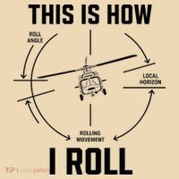 This Is How I Roll Funny Helicopter T-Shirt thumb 2
