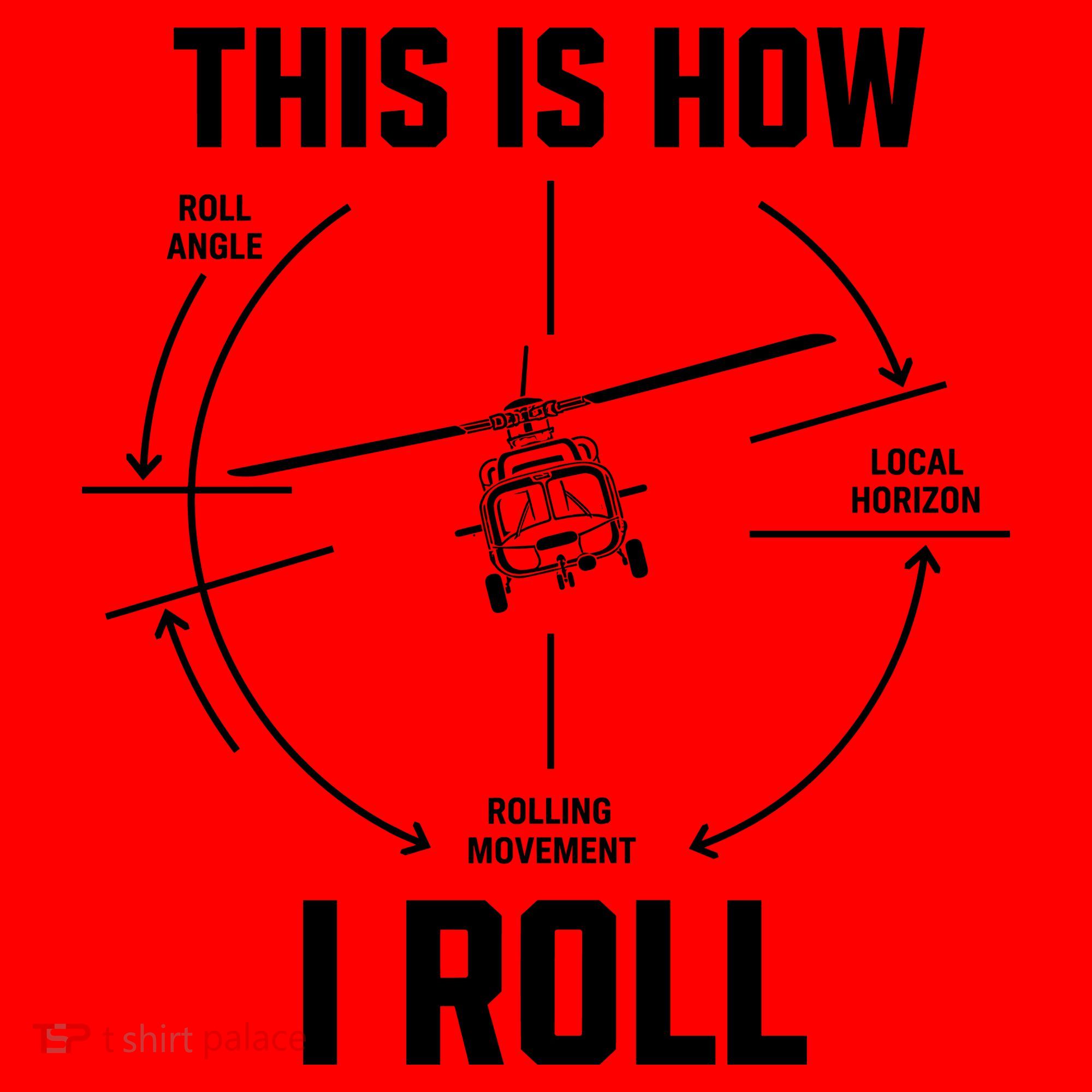 This Is How I Roll Funny Helicopter Santa Hat