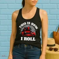 This Is How I Roll Zero Turn Riding Lawn Mower Image Women's Tank Top thumb 2