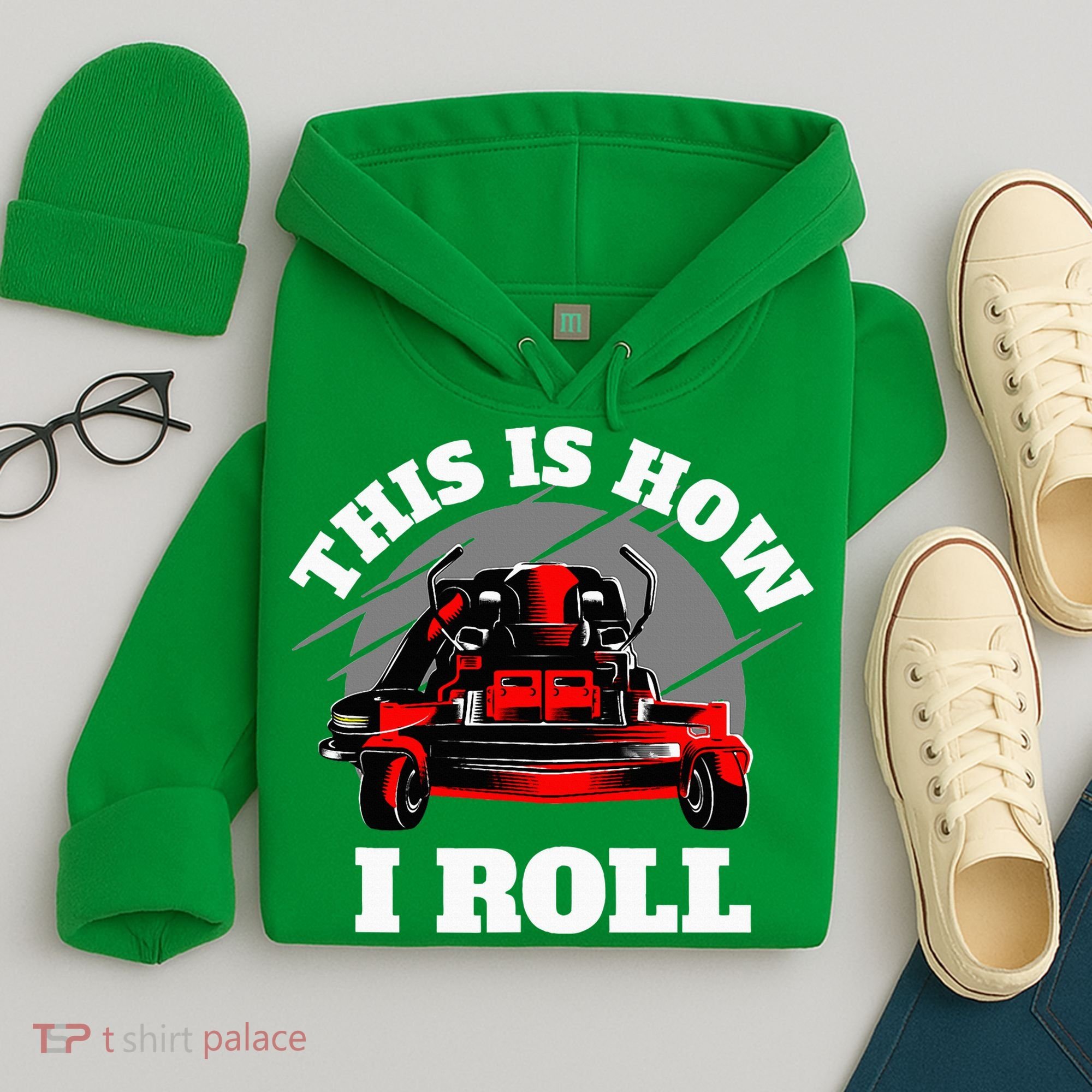 This Is How I Roll Zero Turn Riding Lawn Mower Image Hoodie
