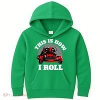This Is How I Roll Zero Turn Riding Lawn Mower Image Kids Hoodie thumb 0