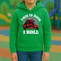 This Is How I Roll Zero Turn Riding Lawn Mower Image Kids Hoodie thumb 3