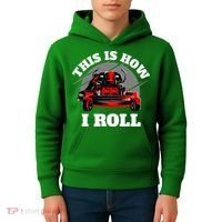 This Is How I Roll Zero Turn Riding Lawn Mower Image Kids Hoodie thumb 4