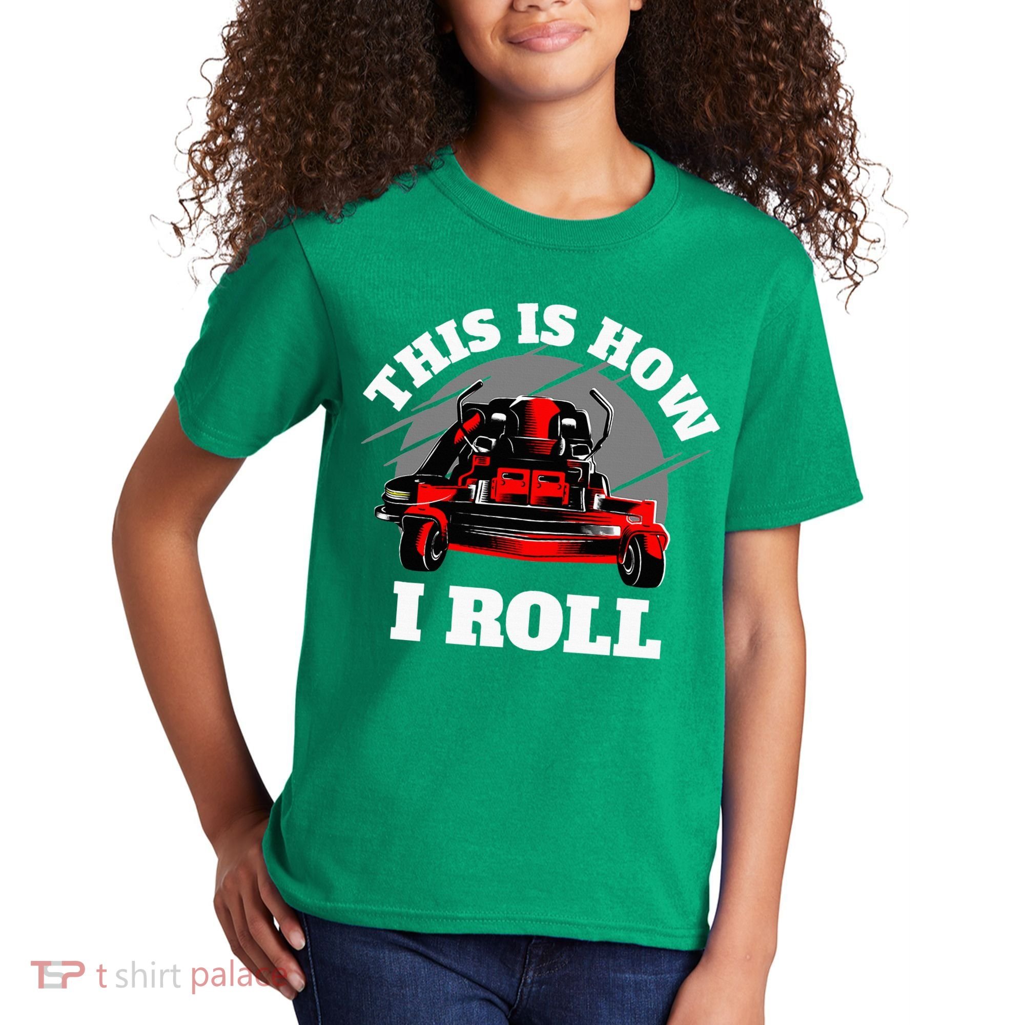This Is How I Roll Zero Turn Riding Lawn Mower Image Kids T-Shirt