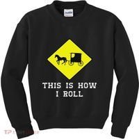 This Is How I Roll Amish Horse & Buggy Lancaster Pa. Kids Sweatshirt thumb 0