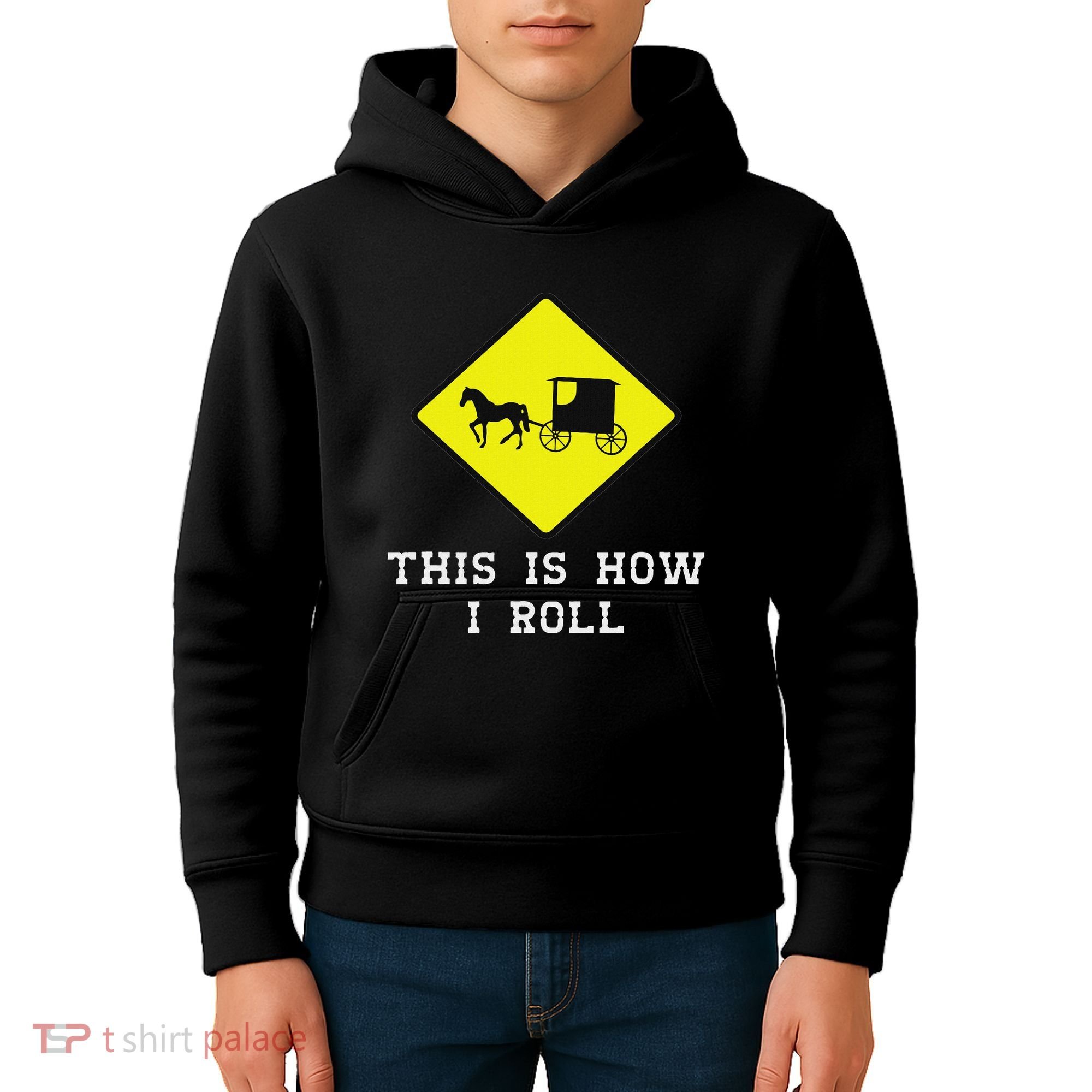 This Is How I Roll Amish Horse & Buggy Lancaster Pa. Kids Hoodie