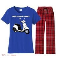 This Is How I Roll Scooter Women's Flannel Pajama Set thumb 0