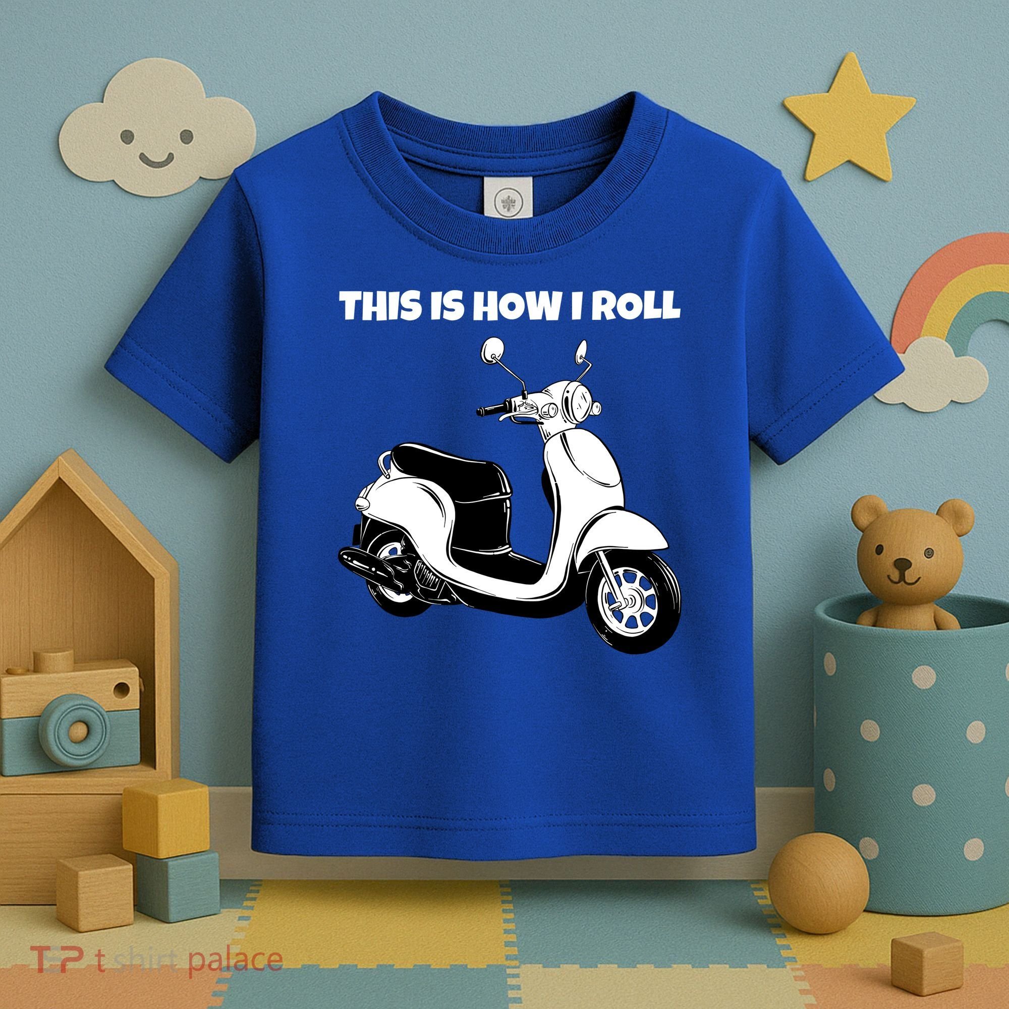 This Is How I Roll Scooter Toddler T-Shirt